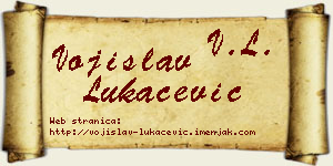 Vojislav Lukačević vizit kartica